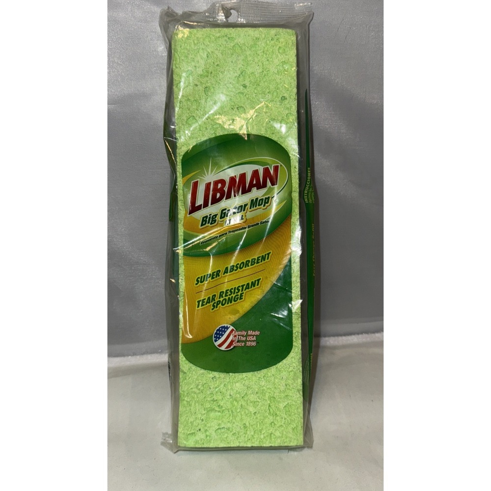Libman Big Gator‎ Mop Refill Sponge #03961 New Made In USA